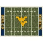 West Virginia University 8x11 Homefield Rug 4 West Virginia University 8x11 Homefield Rug