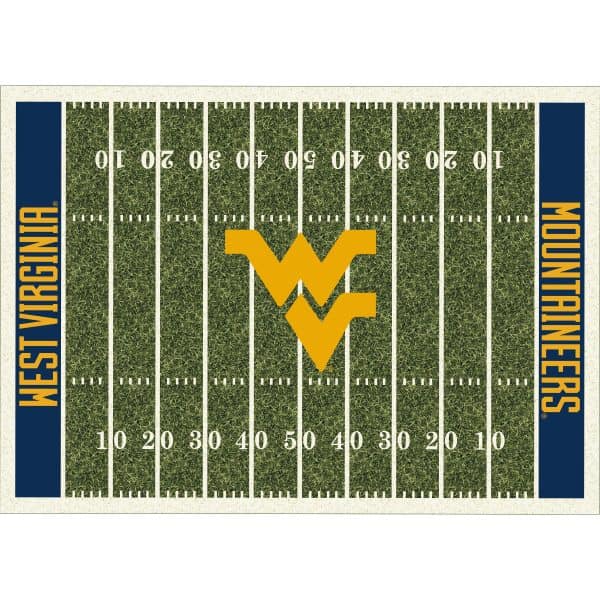 West Virginia University 8x11 Homefield Rug 1