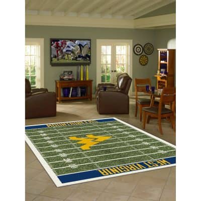 West Virginia University 8x11 Homefield Rug