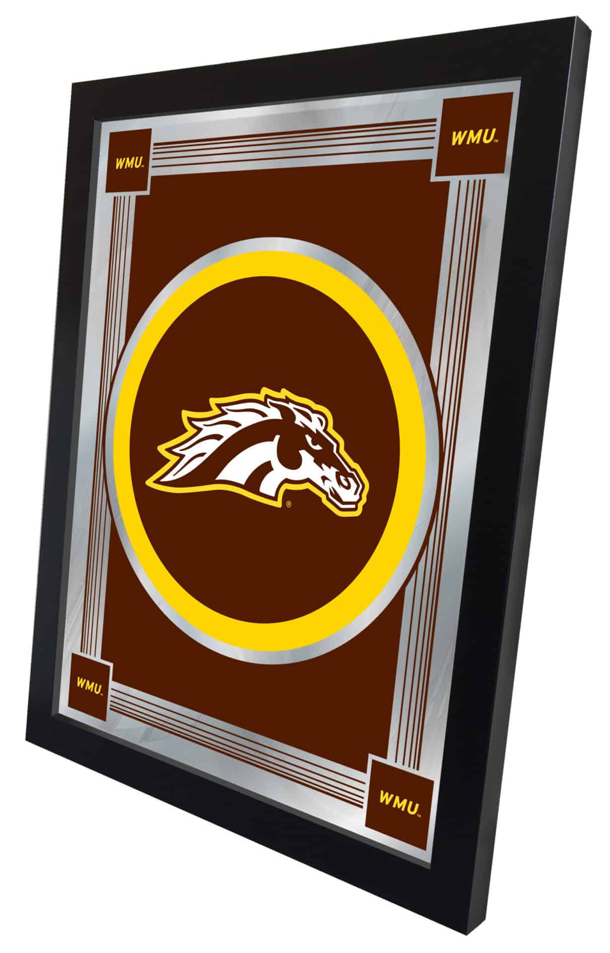 Western Michigan University 17x22 Logo Wall Mirror 2 Western Michigan University 17x22 Logo Wall Mirror - Image 2