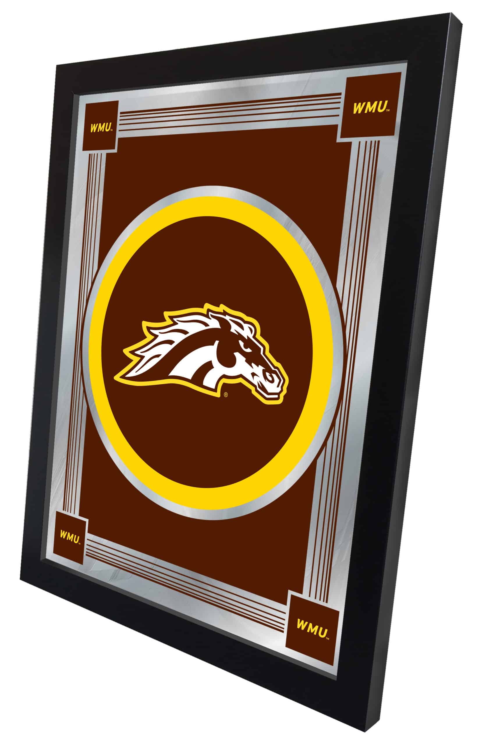 Western Michigan University 17x22 Logo Wall Mirror 5 Western Michigan University 17x22 Logo Wall Mirror