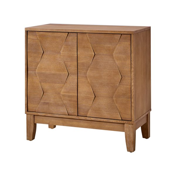 Whisnant Seadrift Hexagon Door Push to Open Accent Storage Cabinet 1