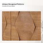 Whisnant Seadrift Hexagon Door Push-to-Open Accent Storage Cabinet