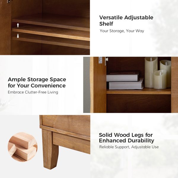 Whisnant Seadrift Hexagon Door Push to Open Accent Storage Cabinet 3