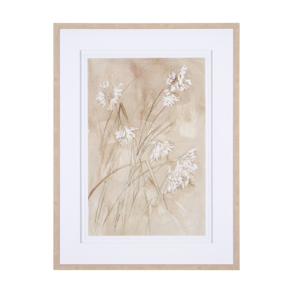 Wildflower I by Mercana Studio a Hand Embelished Textured Framed Art Print Matted under Glass