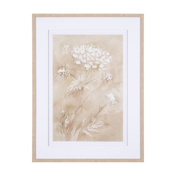 Wildflower II by Mercana Studio a Hand Embelished Textured Framed Art Print Matted under Glass