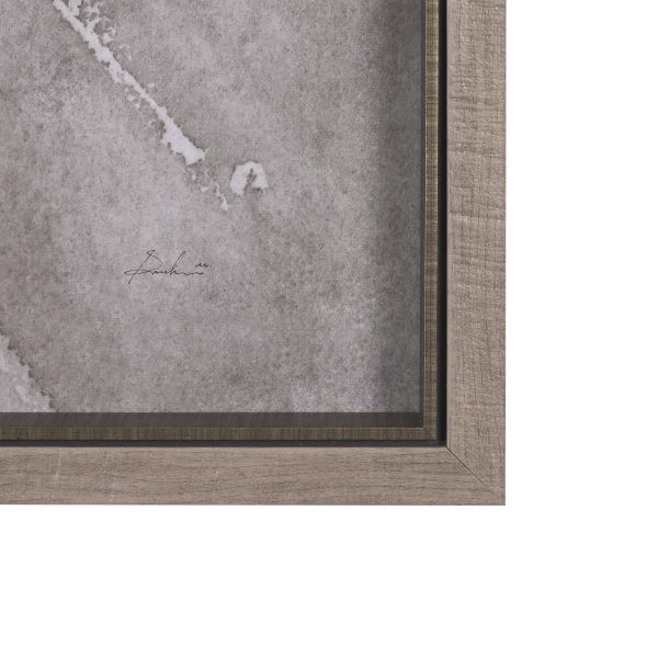 Wildflowers II Charcoal by Mercana Studio a Hand Embelished Textured Framed Art Print 3