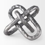 Wilhelm I (Small) 7L x 7W Silver Metal Link Decor Object
