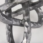 Wilhelm I (Small) 7L x 7W Silver Metal Link Decor Object