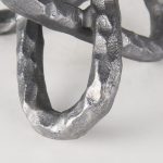 Wilhelm I (Small) 7L x 7W Silver Metal Link Decor Object