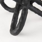 Wilhelm II (Large) 10L x 10W Black Metal Link Decor Object