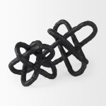 Wilhelm II (Large) 10L x 10W Black Metal Link Decor Object