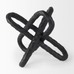 Wilhelm II (Large) 10L x 10W Black Metal Link Decor Object