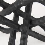 Wilhelm II (Large) 10L x 10W Black Metal Link Decor Object