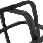 Willem I 9L x 9W Black Metal Open Cube Decor Object