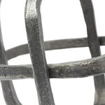 Willem II 9L x 9W Silver Metal Open Cube Decor Object