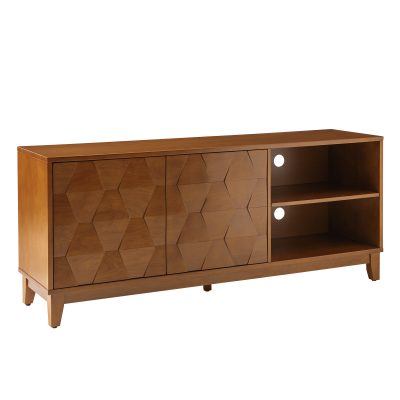 William Acorn Geometric Door 60-Inch TV Stand Media Console