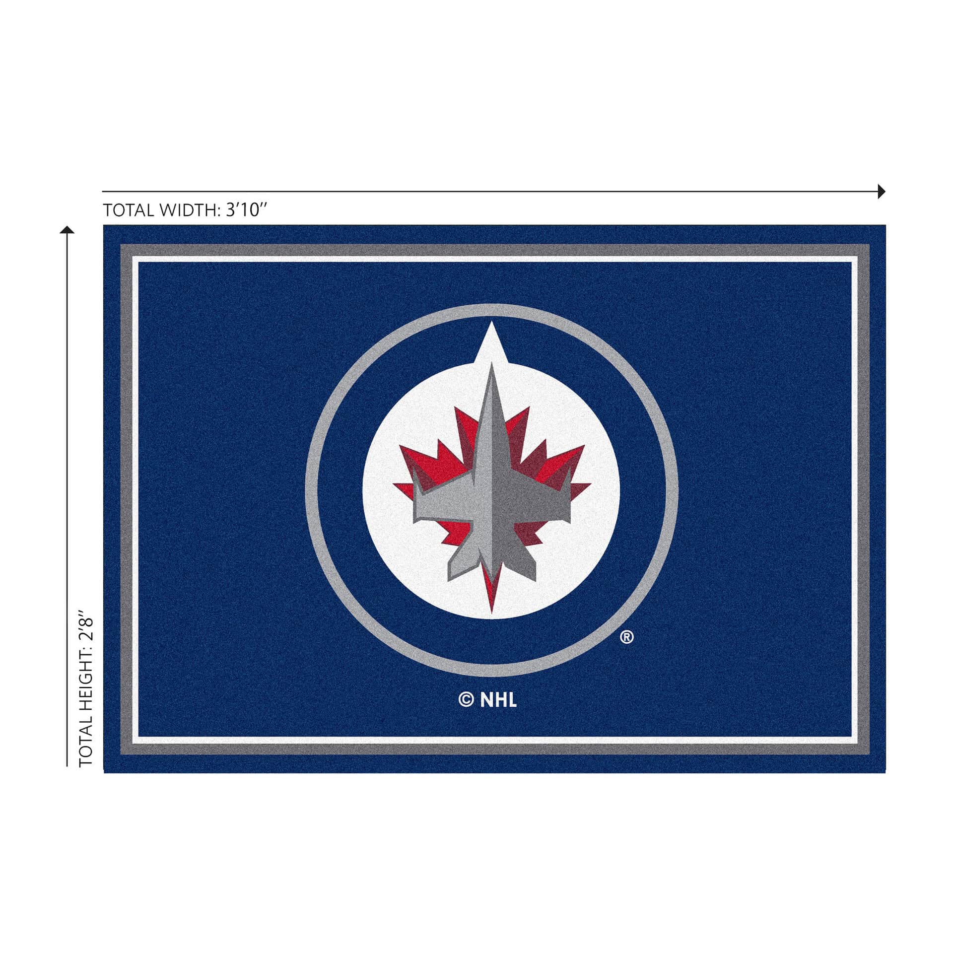 Winnipeg Jets 3x4 Area Rug 4 Winnipeg Jets 3x4 Area Rug - Image 4