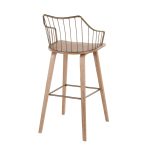 Winston 30 Farmhouse Whitewashed Wood and Copper Metal Barstool 15 Winston 30 Farmhouse Whitewashed Wood and Copper Metal Barstool