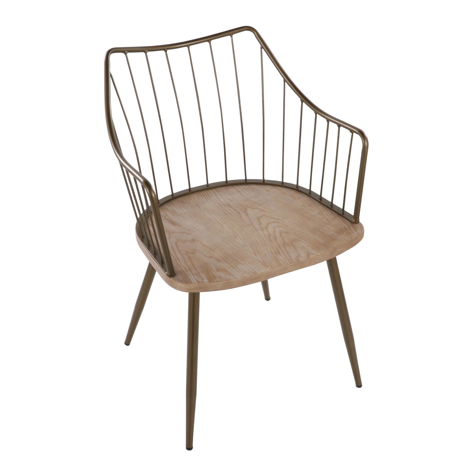 Winston Antique Copper and White Wood Farmhouse Chair 10 Winston Antique Copper and White Wood Farmhouse Chair - Image 10