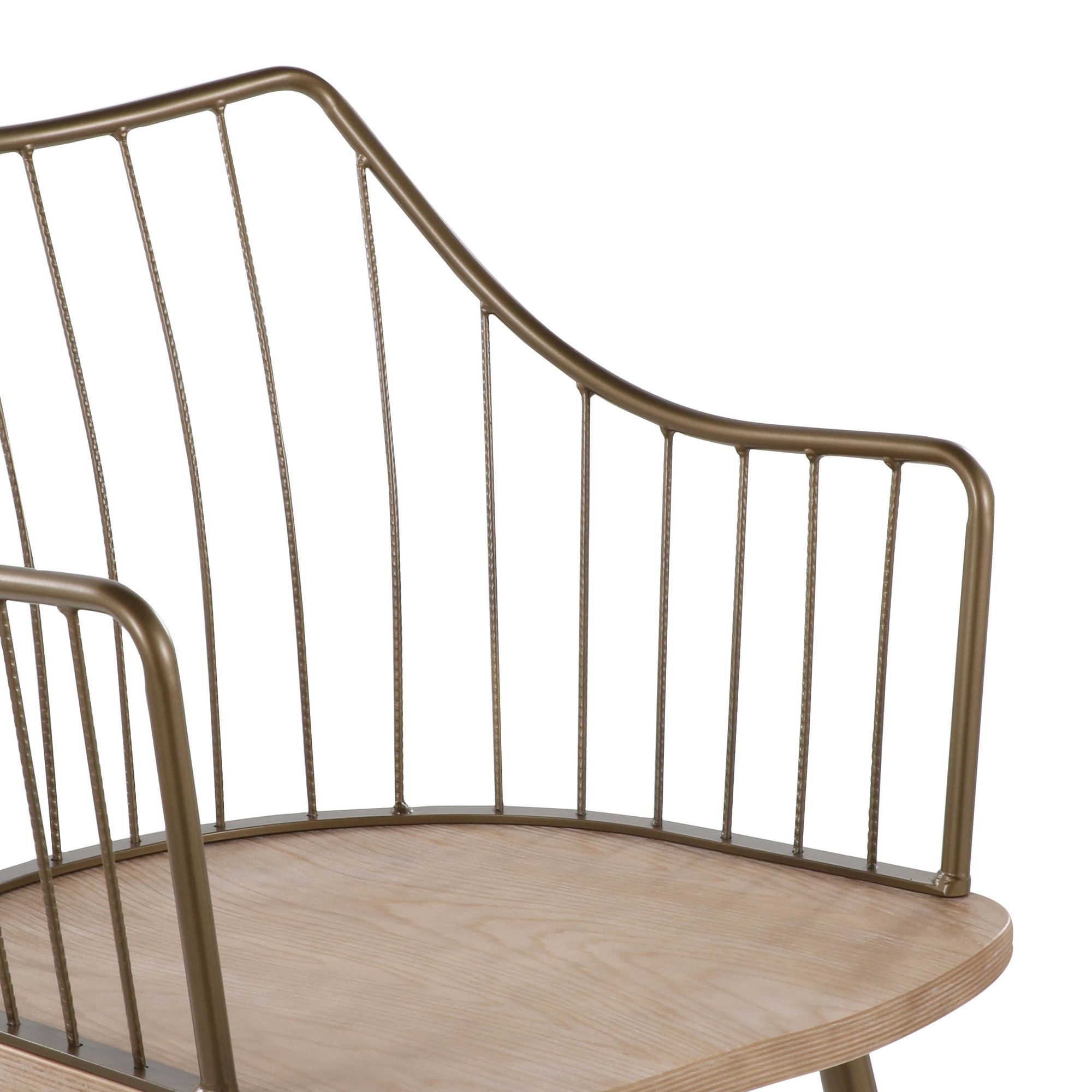 Winston Antique Copper and White Wood Farmhouse Chair 11 Winston Antique Copper and White Wood Farmhouse Chair - Image 11