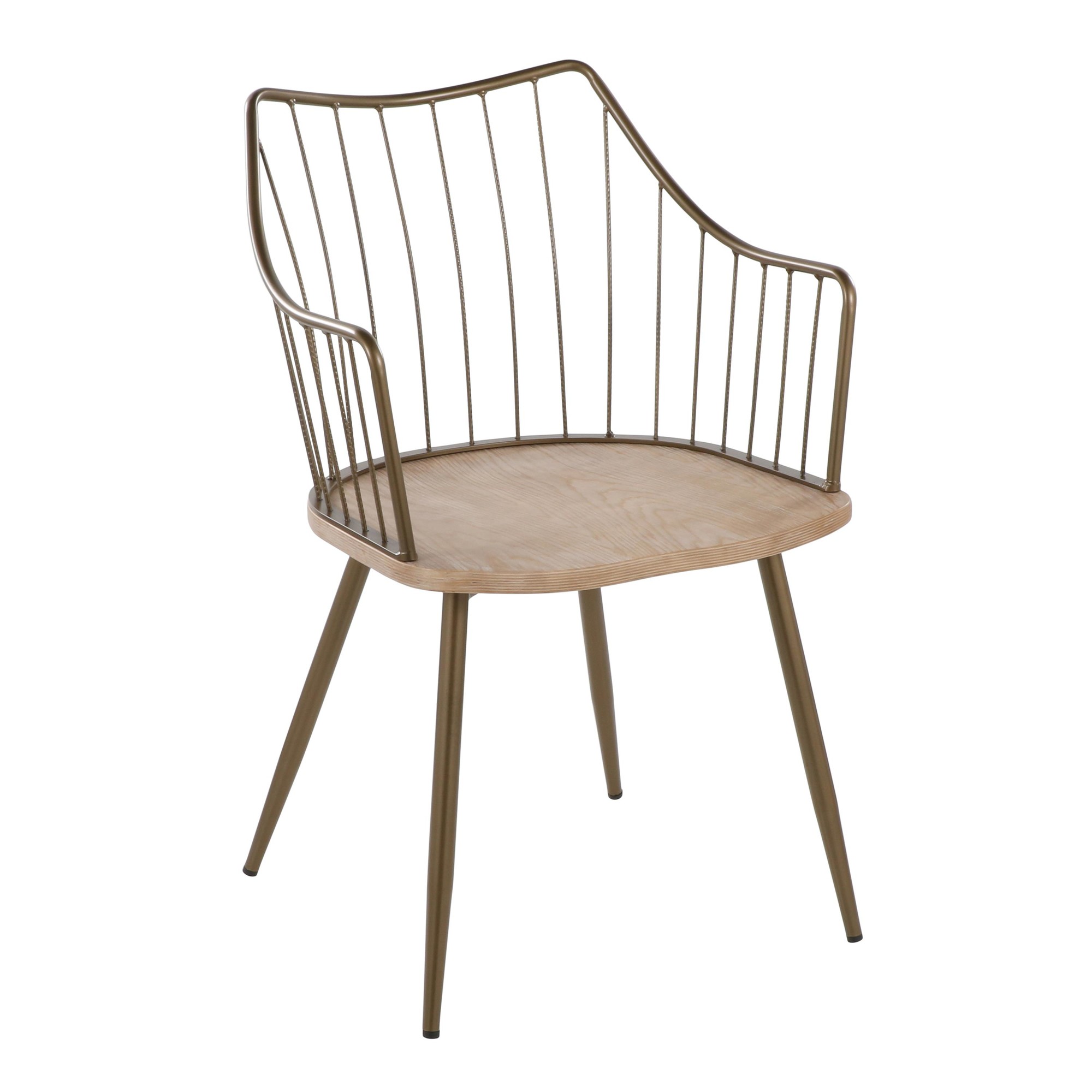 Winston Antique Copper and White Wood Farmhouse Chair 5 Winston Antique Copper and White Wood Farmhouse Chair - Image 5