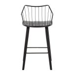 Winston Black Farmhouse Spindle Back 26-Inch Counter Stool 25 Winston Black Farmhouse Spindle Back 26-Inch Counter Stool