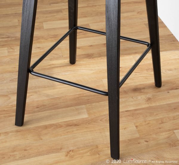 Winston Black Farmhouse Spindle Back 26 Inch Counter Stool 4