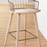 Winston Farmhouse Counter Stool White Washed Wood Antique Copper 18 Winston Farmhouse Counter Stool White Washed Wood Antique Copper