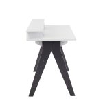 Wishbone Contemporary Grey and White Wood Desk 15 Wishbone Contemporary Grey and White Wood Desk