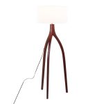 Wishbone Walnut Wood Contemporary Tripod Floor Lamp 12 Wishbone Walnut Wood Contemporary Tripod Floor Lamp