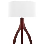 Wishbone Walnut Wood Contemporary Tripod Floor Lamp 17 Wishbone Walnut Wood Contemporary Tripod Floor Lamp