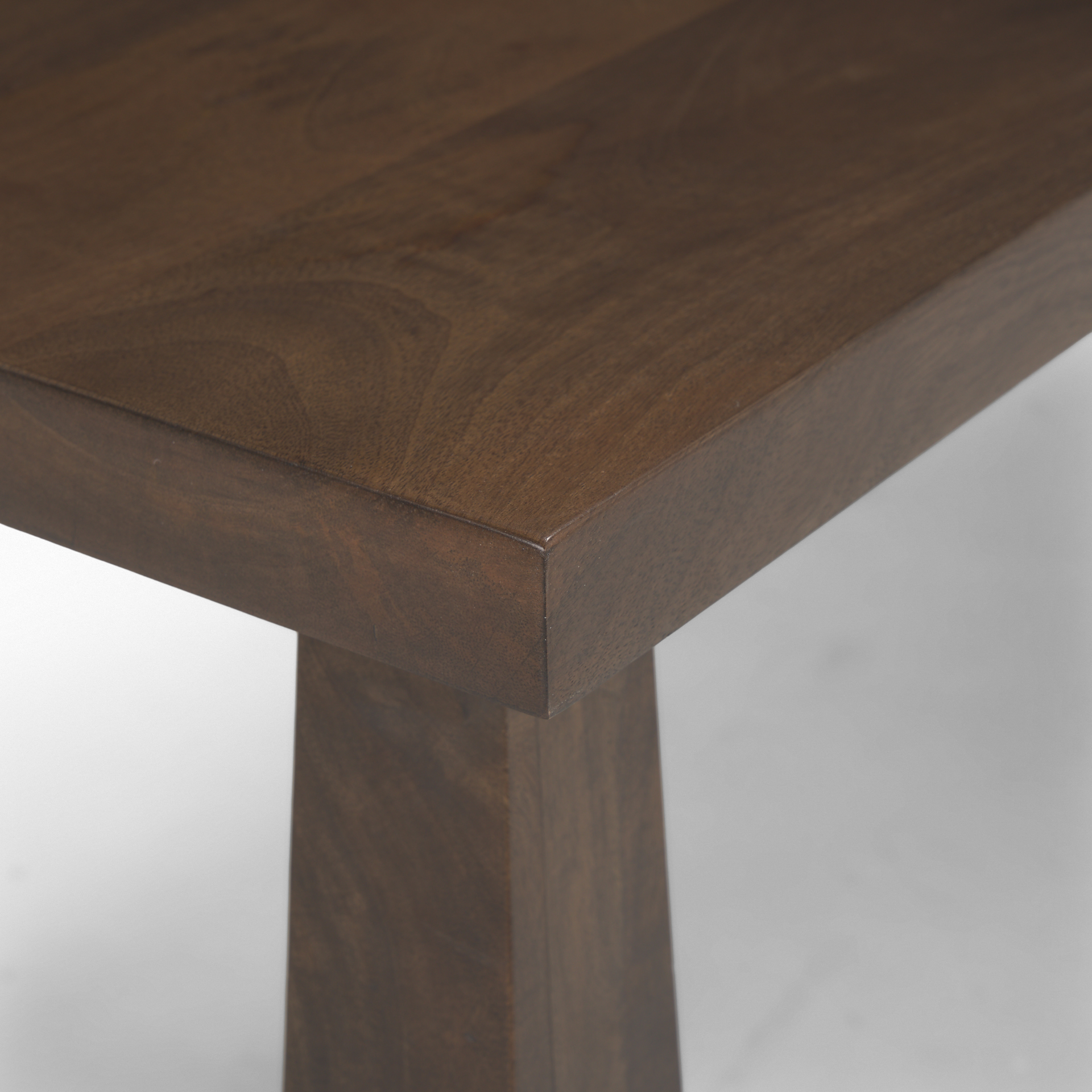 Wolcott Rectangular Dark Brown Solid Wood Bench 8 Wolcott Rectangular Dark Brown Solid Wood Bench - Image 8