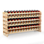 Stackable Wooden Wine Rack Holds 72 Bottles 9 Stackable Wooden Wine Rack Holds 72 Bottles