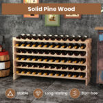 Stackable Wooden Wine Rack Holds 72 Bottles 11 Stackable Wooden Wine Rack Holds 72 Bottles