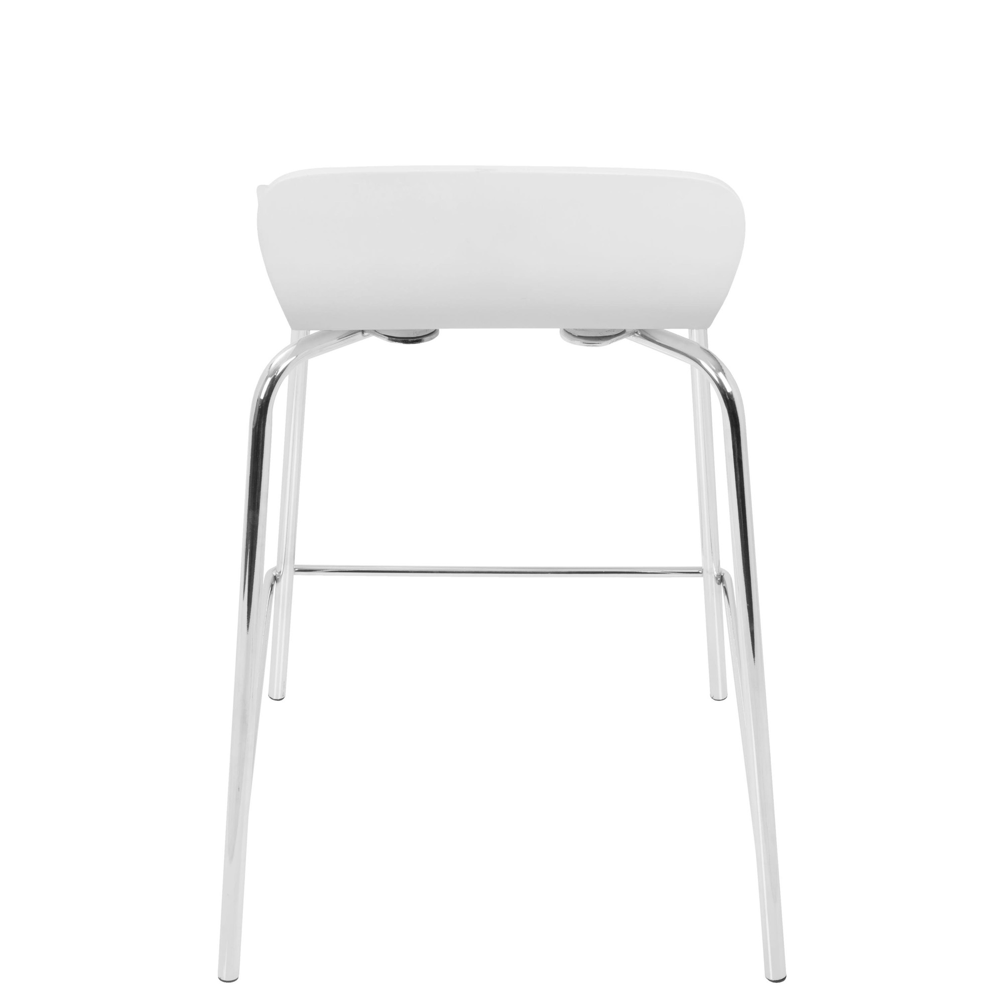 Woodstacker White Contemporary Bentwood Stackable Counter Stools (Set of 2) 5 Woodstacker White Contemporary Bentwood Stackable Counter Stools (Set of 2) - Image 5