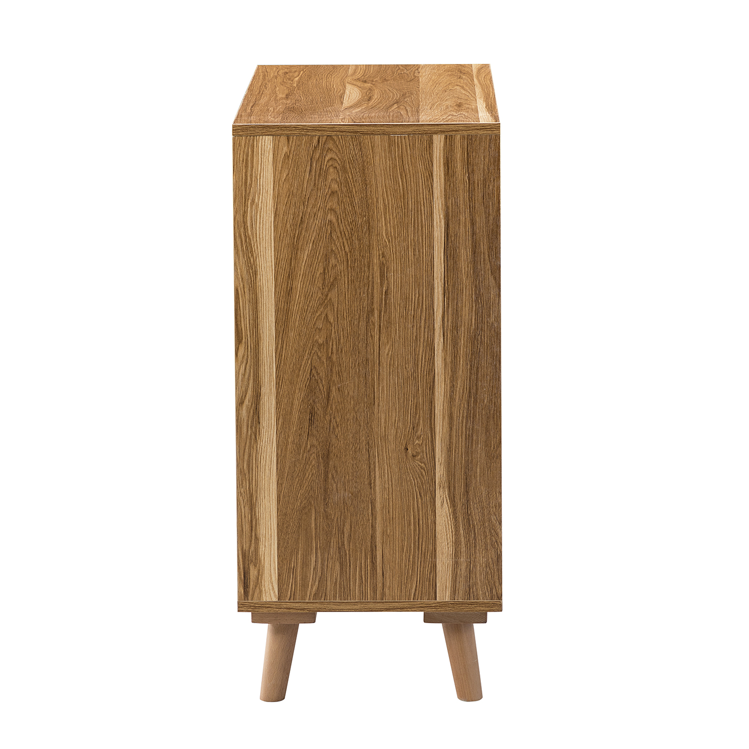 Wyoming Walnut Rattan Door Accent Cabinet with Shelves 3 Wyoming Walnut Rattan Door Accent Cabinet with Shelves - Image 3