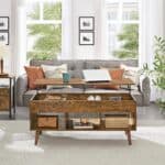 Mid-Century Rustic Lift-Top Coffee Table with Storage Compartments 7 Mid-Century Rustic Lift-Top Coffee Table with Storage Compartments