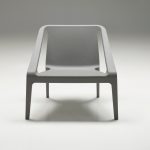 YUMI Grey Polypropylene UV Resistant Indoor Outdoor Chair