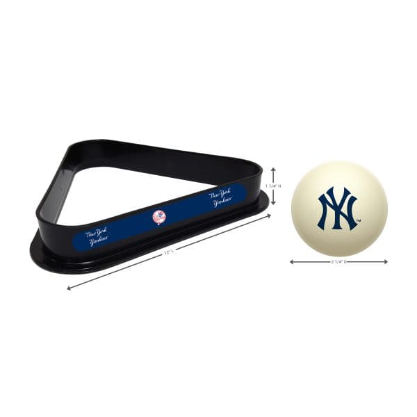 Yankees Billiards Triangle and Cue Ball Combo 2