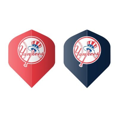 Yankees Dart Flights Fan's Choice MLB Licensed