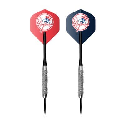Yankees Dartboard Cabinet Set with Bristle Board and Darts