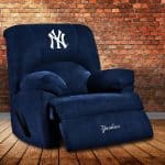 Yankees GM Microfiber Rocker Recliner Embroidered Logo Made in USA 6 Yankees GM Microfiber Rocker Recliner Embroidered Logo Made in USA