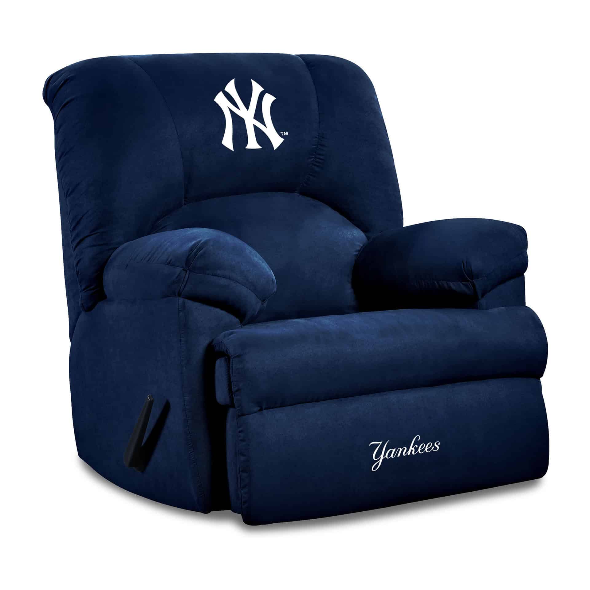 Yankees GM Microfiber Rocker Recliner Embroidered Logo Made in USA 1 Yankees GM Microfiber Rocker Recliner Embroidered Logo Made in USA