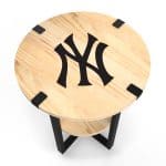 Yankees Laser Etched Side Table with Charger 11 Yankees Laser Etched Side Table with Charger