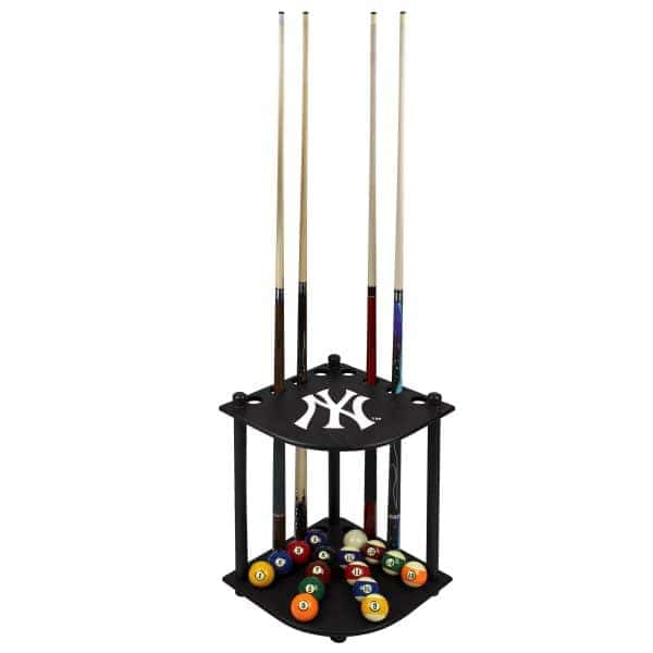 Yankees Solid Wood Corner Cue Rack 1