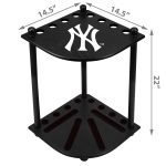 Yankees Solid Wood Corner Cue Rack 8 Yankees Solid Wood Corner Cue Rack