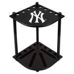 Yankees Solid Wood Corner Cue Rack 10 Yankees Solid Wood Corner Cue Rack