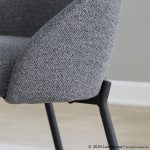 York Black Metal Dark Grey Contemporary Chairs (Set of 2) 17 York Black Metal Dark Grey Contemporary Chairs (Set of 2)