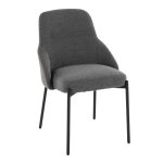 York Black Metal Dark Grey Contemporary Chairs (Set of 2) 19 York Black Metal Dark Grey Contemporary Chairs (Set of 2)